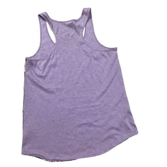 SEQUIN Fossil gold purple silver all-over sequin tank Small y2k vintage retro f… - Picture 2 of 7